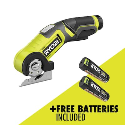 RYOBI USB Lithium Power Cutter Kit with 2-Pack Rechargeable Batteries