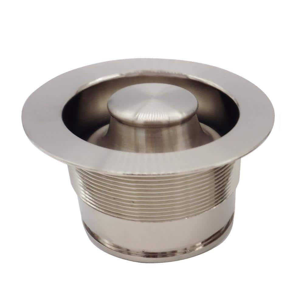 Westbrass 3-1/2 in. Brass EZ Mount Disposal Flange and Stopper D2105-20 ...