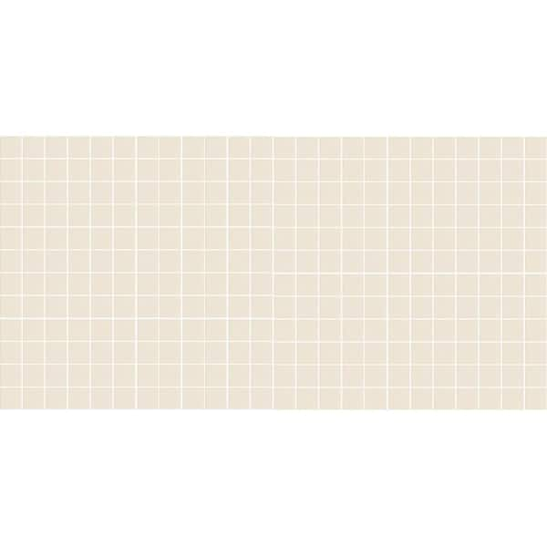 Daltile Keystones Unglazed Pepper White 12 in. x 24 in. x 6 mm Porcelain Mosaic Floor and Wall Tile (24 sq. ft. / case)