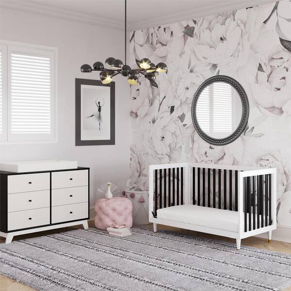 Little Seeds Rowan Valley Flint White, Wooden Baby Cribs With Drawers And Legs