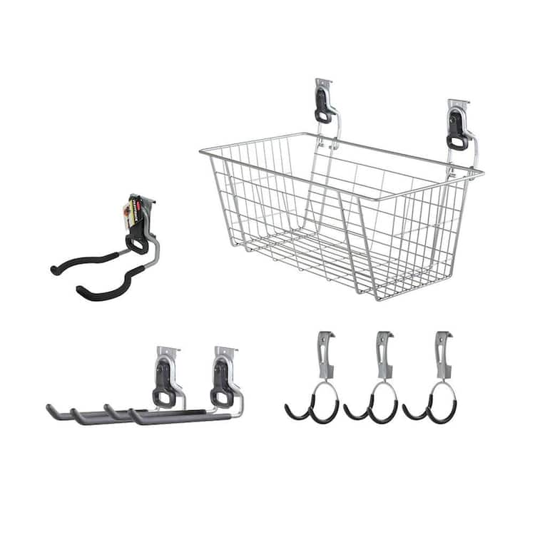 Rubbermaid FastTrack Garage Rail Accessory Starter Kit (7-Piece)