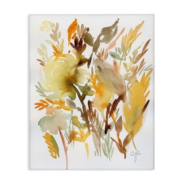 Stupell Industries Abstract Autumnal Foliage by Alexandria Gilbert Kincaid 1-Piece Unframed Graphic Print Nature Art Print 40 in. x 30 in.