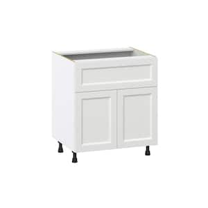 Alton 30 in. W x 24 in. D x 34.5 in. H Painted White Shaker Assembled Base Kitchen Cabinet with a 10 in. Drawer