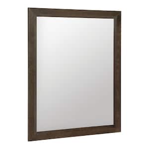 Shaila 24 in. W x 31 in. H Rectangular Framed Vertical/Horizontal Mounted Wall Bathroom Vanity Mirror in Gray Oak