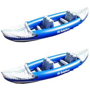 Solstice Whitewater Rapids Rogue 2-Person Convertible Inflatable Kayak (2 Pack)