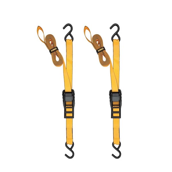 Cam-Buckle Straps Tie-Downs, 2-Pack-1.25 Inch x 14 Feet, 2,000 lbs Break Strength