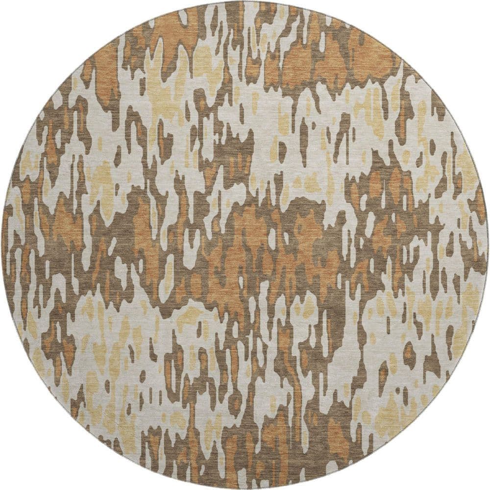Addison Rugs Mayfield Premium Machine Washable Abstract AMF986 Copper 8 ...