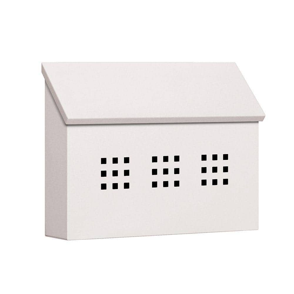 4600 Series White Decorative Horizontal Traditional Mailbox