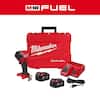 Milwaukee M18 FUEL 18V Lithium-Ion Brushless Cordless 1/4 in. Hex Impact Driver Kit with Two 5.0Ah Batteries Charger Hard Case 2953-22