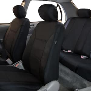 Polyester 47 in. x 23 in. x 1 in. Classic Khaki Full Set Car Seat Covers