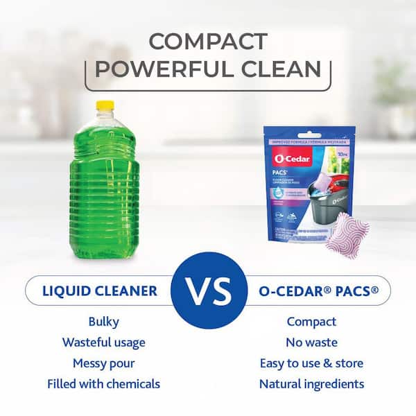 PACS Hard Floor Cleaner, Lavender Scent (10-Count) (6-Pack)