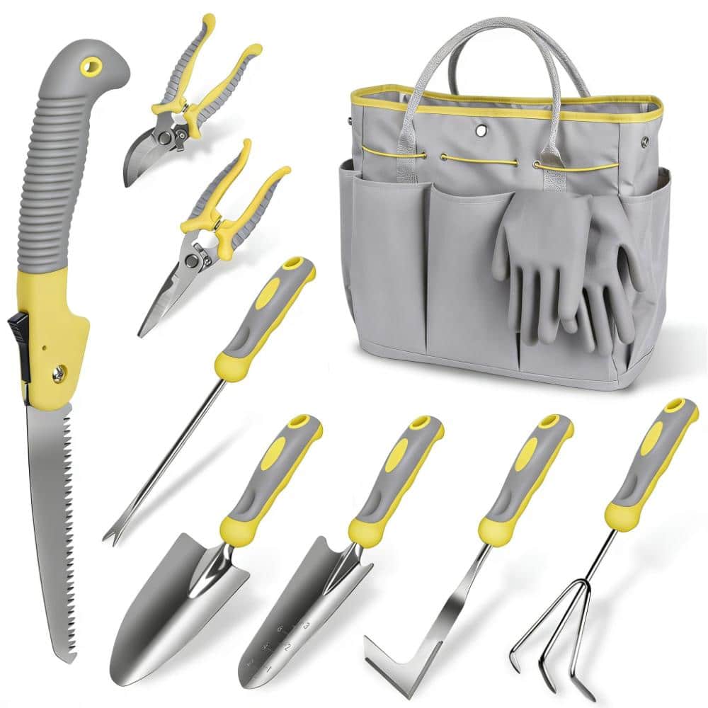 10-Piece Stainless Steel Garden Tool Set with Heavy Duty Storage Tote and Folding Saw price history on PriceWatchPro