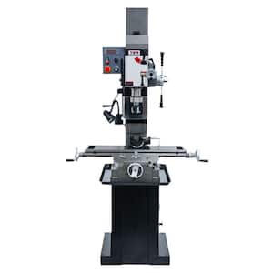 JMD-45VSPF 115-Volt/230-Volt Variable Speed Square Column Geared Head Mill/Drill Press with Power Downfeed