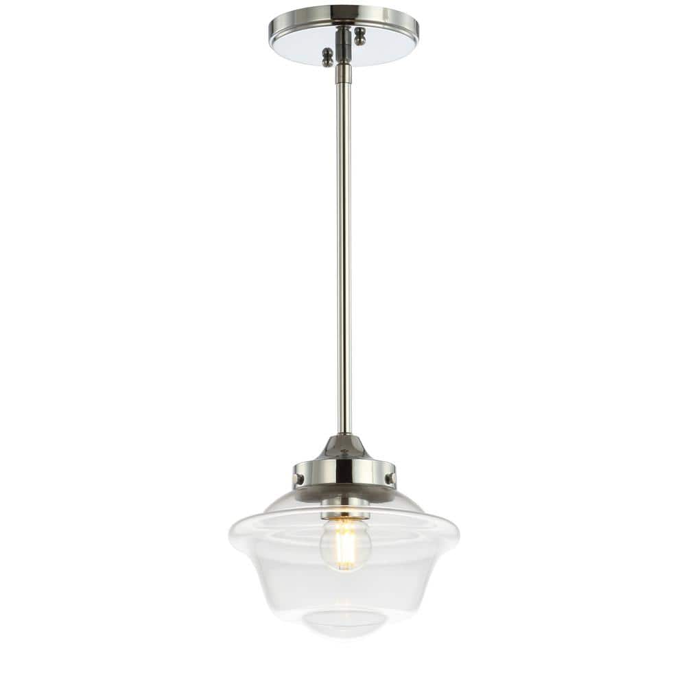Kurtz 7.25" Chrome Glass LED Pendant Light