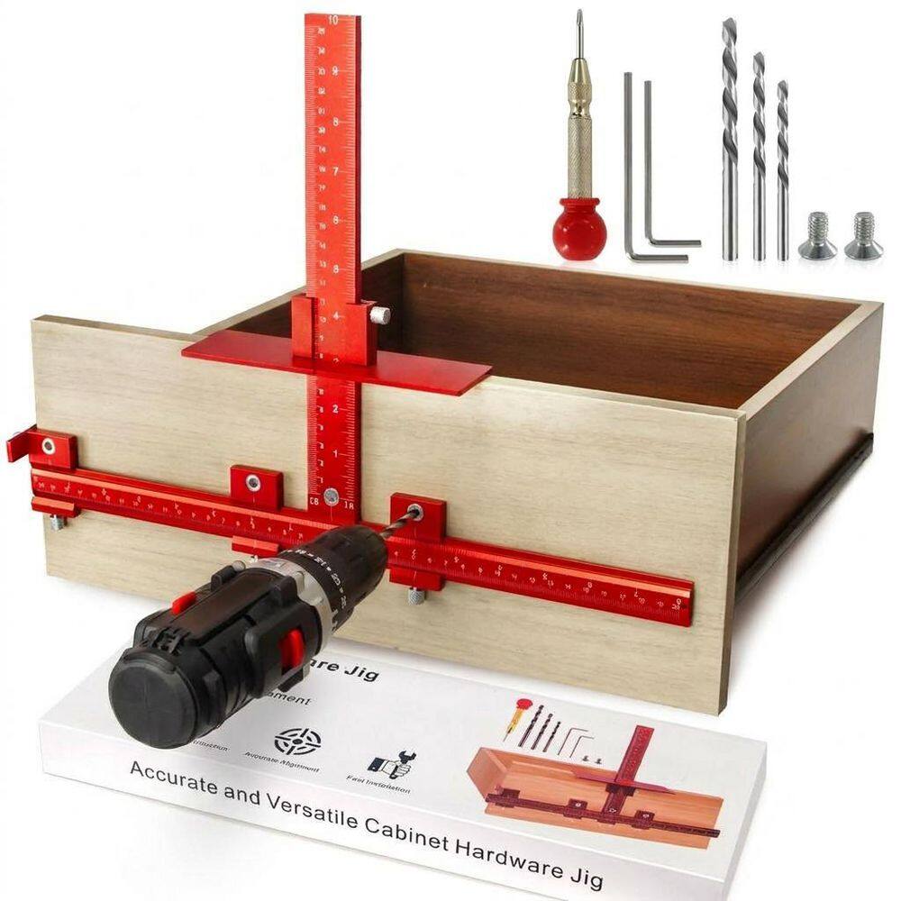 Cabinet and Drawer Aluminum Alloy Hardware Installation Template with Center Punch for Handle and Knob Mounting price history on PriceWatchPro