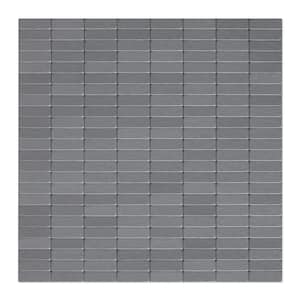 Urbain DG Dark Gray 11.42 in. X 11.57 in. X 5 mm Metal Peel and Stick Wall Mosaic Tile (5.51 sq.ft./case)