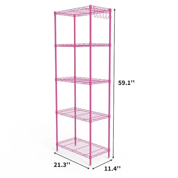 Karl home 5 Tiers Steel Adjustable Garage Storage Shelving Unit in