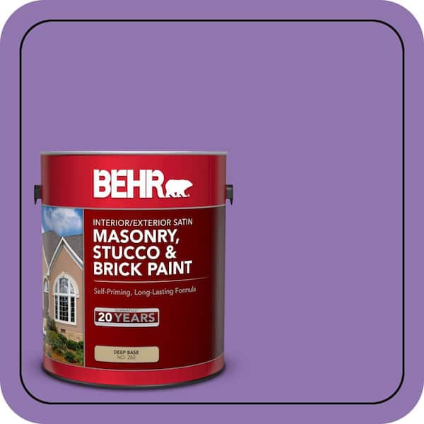 1 gal. #P570-5 Romantic Moment Satin Interior/Exterior Masonry, Stucco and Brick Paint