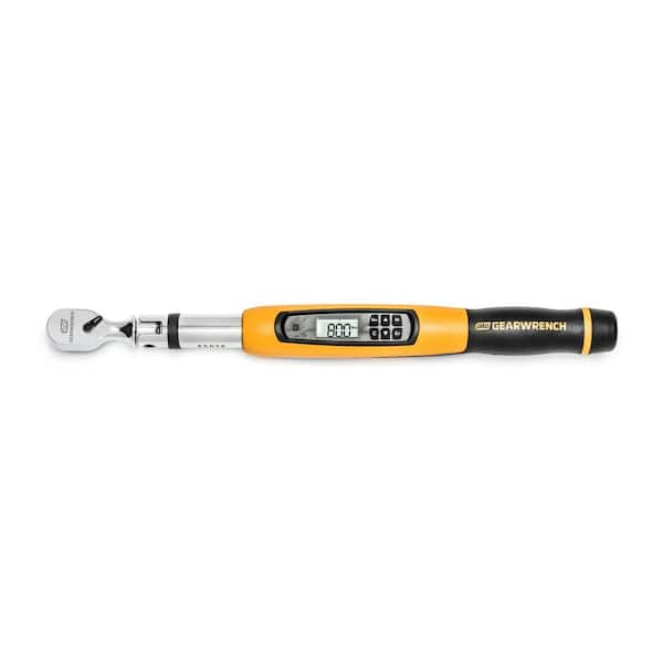GEARWRENCH 3/8 in. Drive 10-100 ft./lbs. Flex-Head Electronic Torque ...