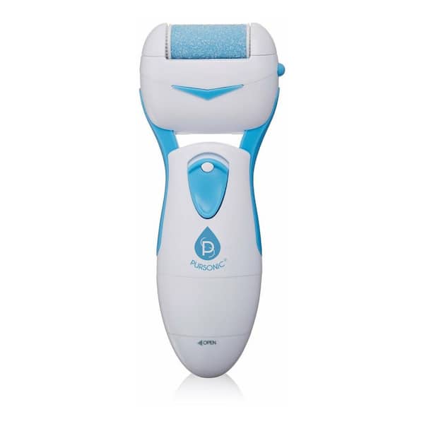 Amble Electric Foot Scrubber Callus Remover for Feet - Light Blue