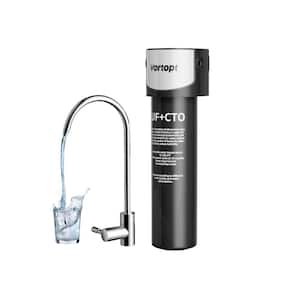 1-Stage Under Sink Water Filter System, 19K gal. 304 Stainless Steel Faucet, Reduces Lead, Chlorine, Bad Taste and Odor