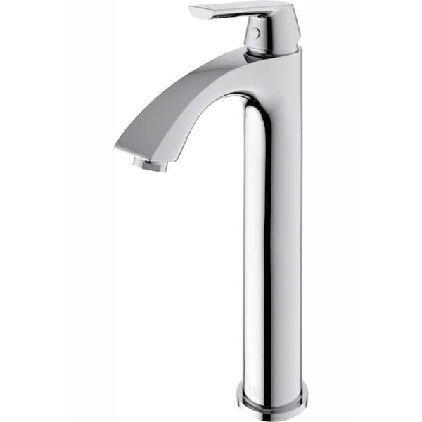 VIGO Linus Single Handle Single-Hole Bathroom Vessel Faucet in Chrome