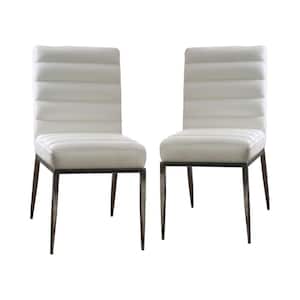 Jadore White Side Chairs (Set of 2)