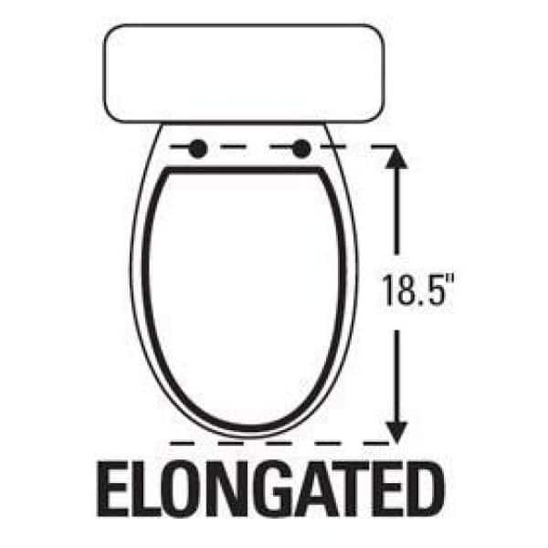 White Elongated MDF Toilet Seat with Chromed Hinges