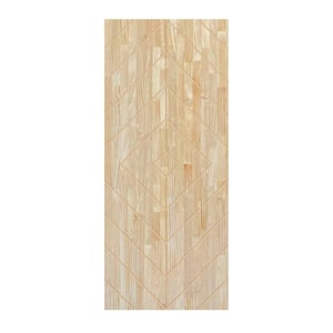 30 in. x 84 in. Hollow Core Natural Solid Wood Unfinished Interior Door Slab