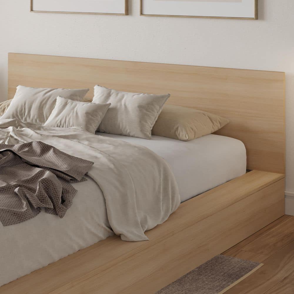 Kanso Black Frame Queen Size Low Profile Platform Bed Set - thumbnail 4