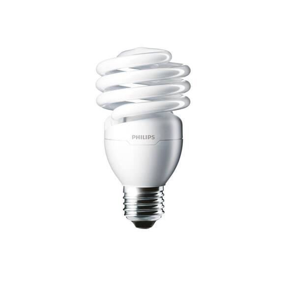 Philips CFL Light Bulb Daylight Deluxe 23 Watt T2 Spiral 4 Pack Energy Saving 