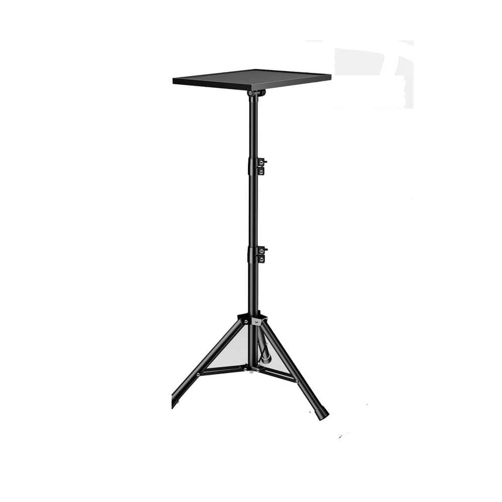 Adjustable Laptop Projector Stand with Phone Holder Tripod for DJ Equipment Outdoor Movies Black 1 Piece price history on PriceWatchPro