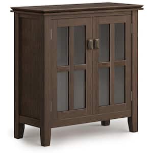 Artisan Solid Wood 30 in. Wide Contemporary Low Storage Cabinet in Farmhouse Brown
