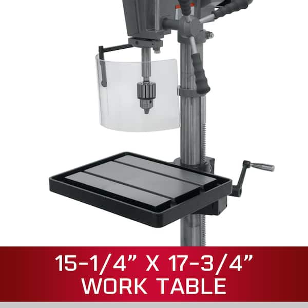 Jet 15 in. Variable-Speed Floor Drill Press with 1/2 in. Chuck, 1