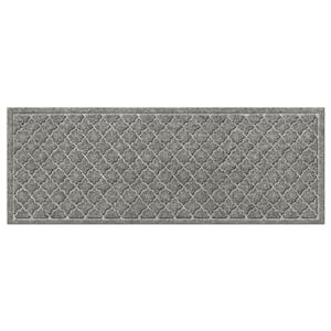 WaterHog Cordova Medium Gray 35 in. x 85 in. PET Polyester Door Mat