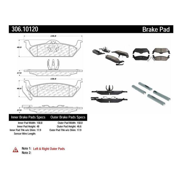 Centric Parts Disc Brake Pad Set