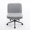 Winado Oil-Waxed Leather Seat Swivel Adjustable Office Chair in Gray K1G98000221