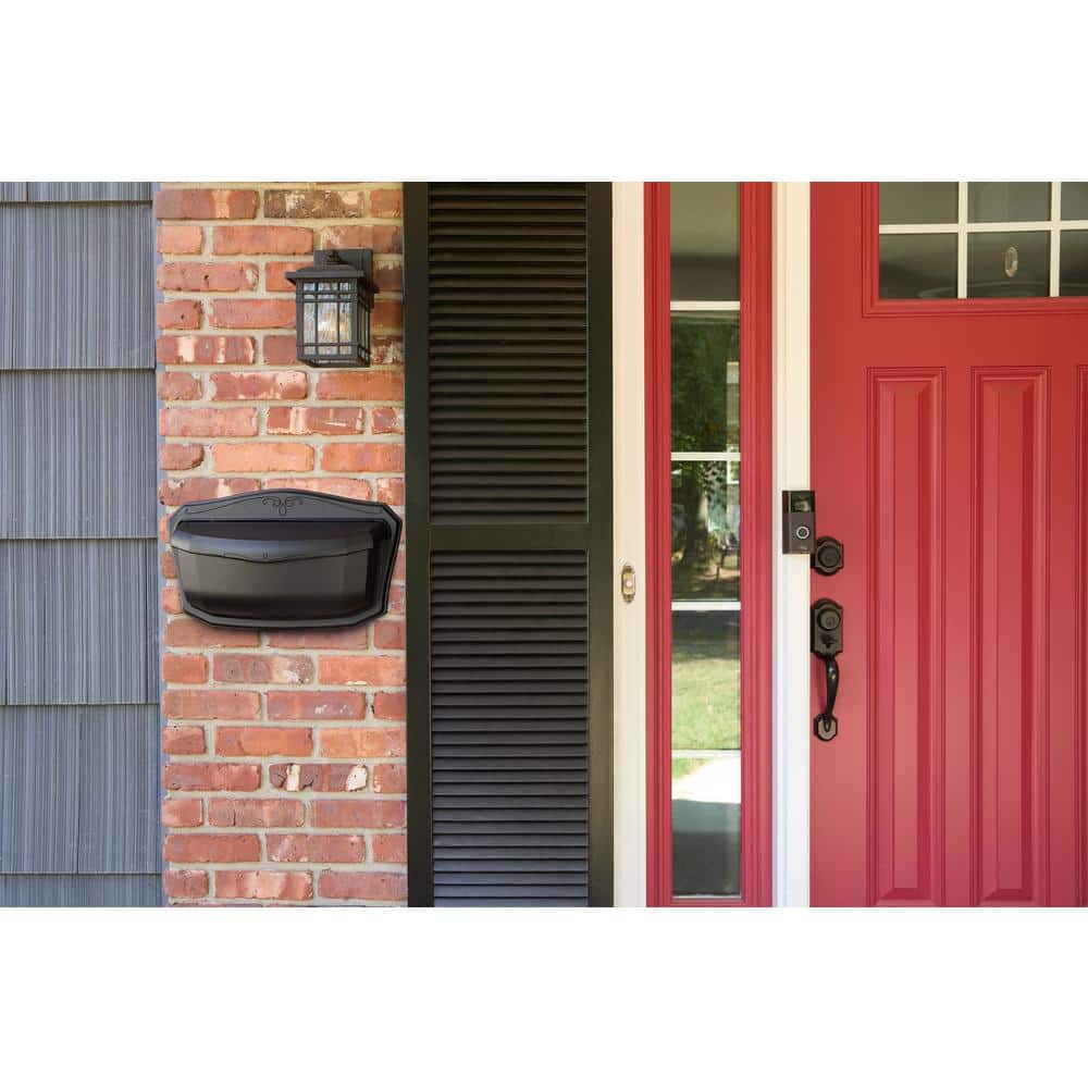 Black Aluminum Vintage Wall Mounted Mailbox