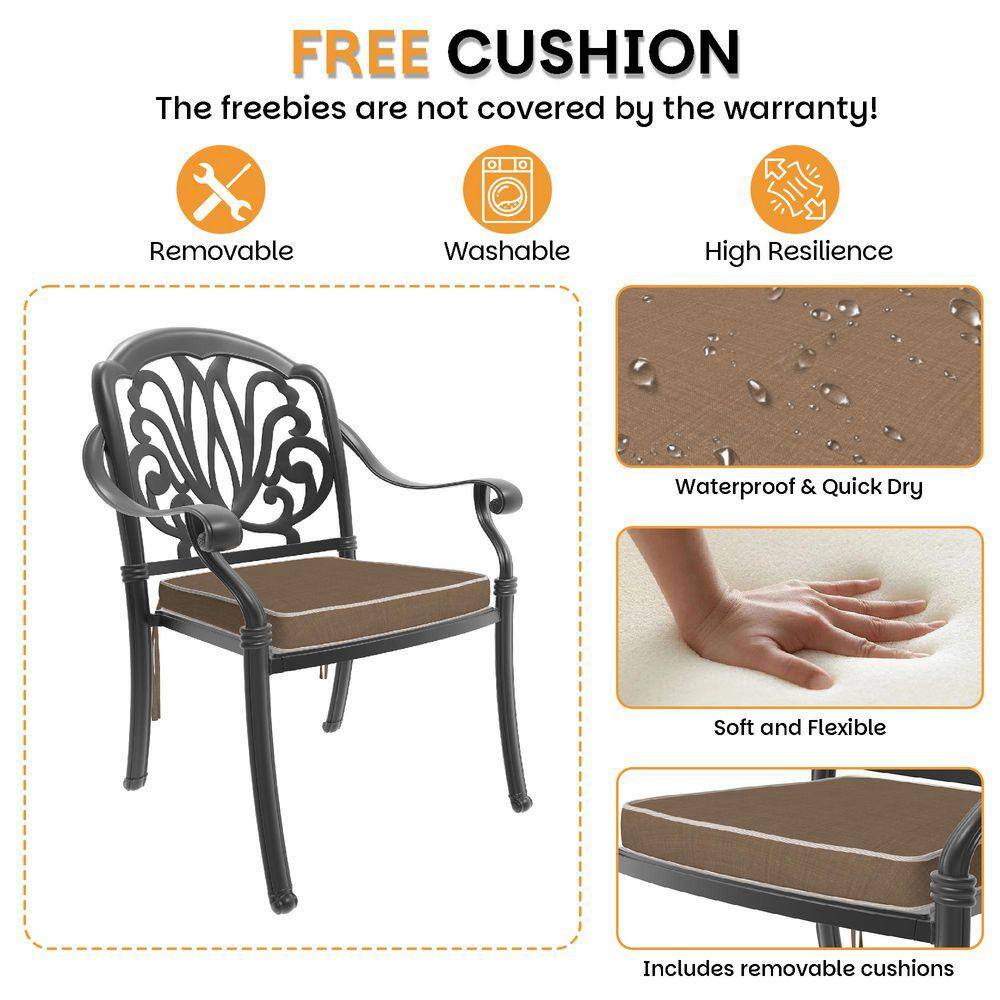 Product features showing cushions and material quality.