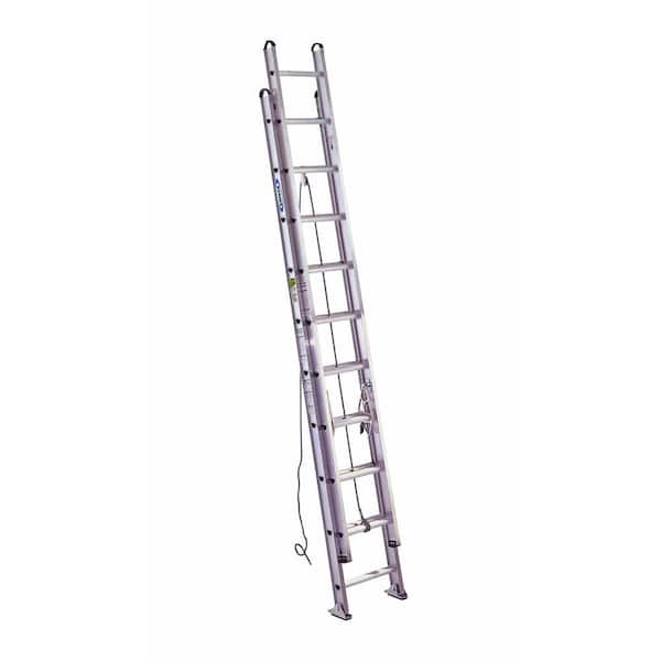 Werner 24 ft. Aluminum D-Rung Extension Ladder with 375 lb. Load Capacity Type IAA Duty Rating