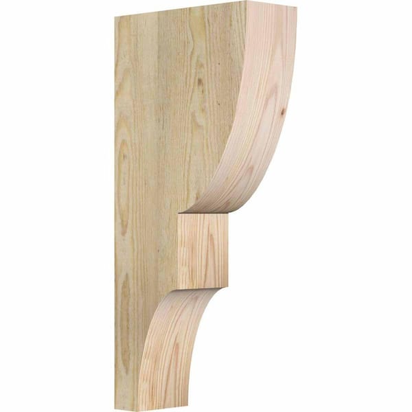 Ekena Millwork 4 in. x 10 in. x 22 in. Douglas Fir Ridgewood Rough Sawn Corbel