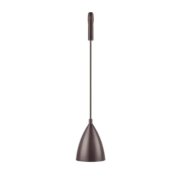 Hampton Bay Bronze LED Flex Pendant with Metal Shade