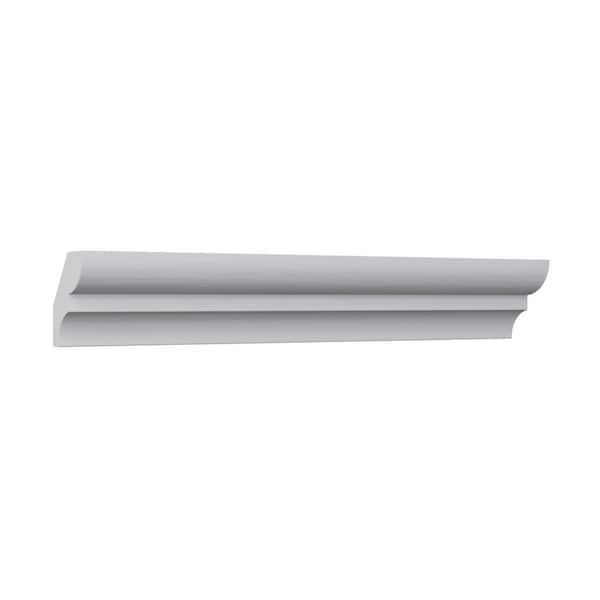 Ekena Millwork WM75 0.56 in. D x 1.63 in. W x 96 in. L Wood (Fingerjoint Pine) Crown Moulding