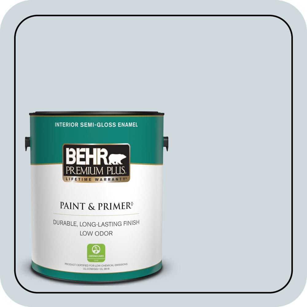 1 gal. #MQ3-57 Siberian Ice Semi-Gloss Enamel Low Odor Interior Paint & Primer price history on PriceWatchPro