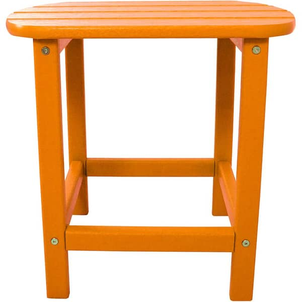 Hanover Tangerine All-Weather Patio Side Table