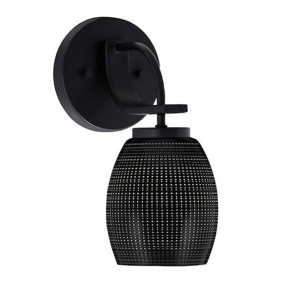 Unbranded Olympia 1-Light Matte Black Wall Sconce