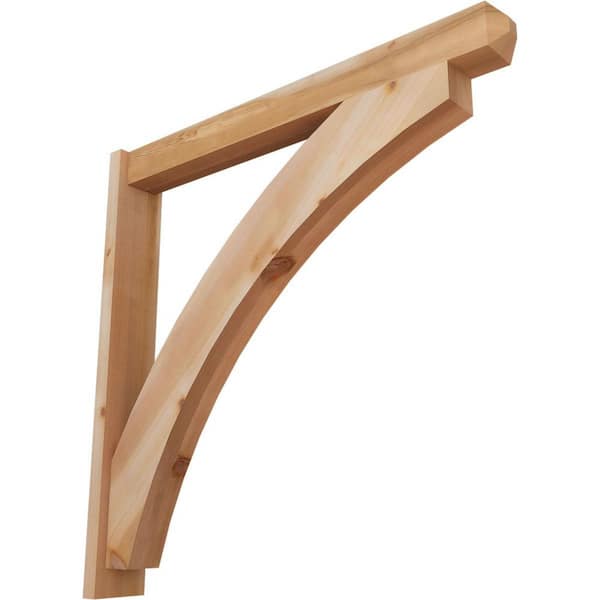 Ekena Millwork 6 in. x 42 in. x 42 in. Thorton Craftsman Smooth Western Red Cedar Outlooker