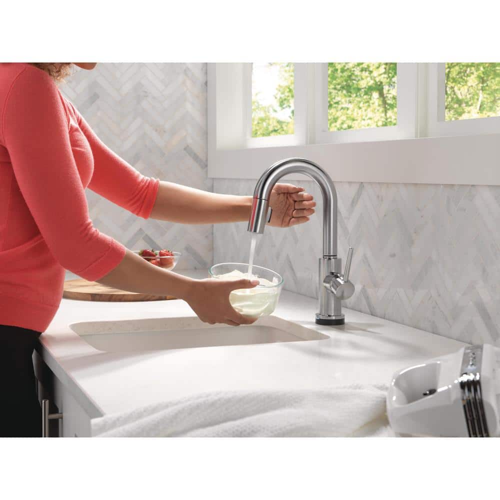 Stainless Steel Modern Pull-Down Kitchen Faucet with Touch Technology