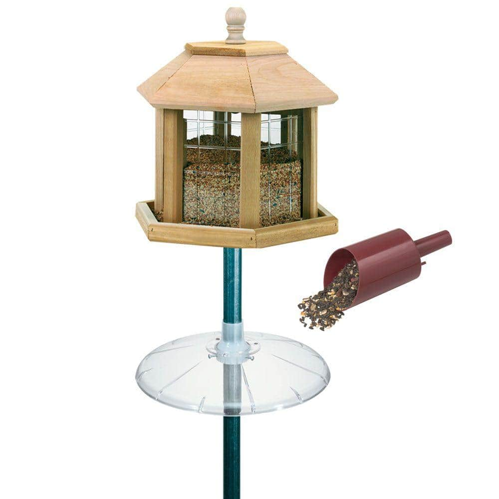 Heath Le Grand Gazebo Deluxe Cedar Wild Bird Feeder 696C - The Home Depot