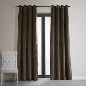 Java Velvet Grommet Blackout Curtain - 50 in. W x 120 in. L (1 Panel)